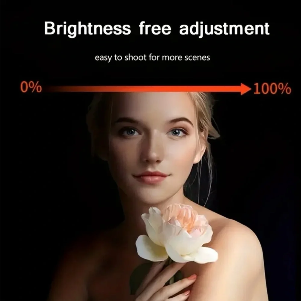 1pc 10 Inch Selfie Ring Colorful Fill Light, RGB Tripod Phone Holder, Photograph